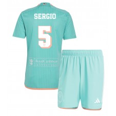 Inter Miami Sergio Busquets #5 Tredjedraktsett Barn 2024-25 Kortermet (+ korte bukser)